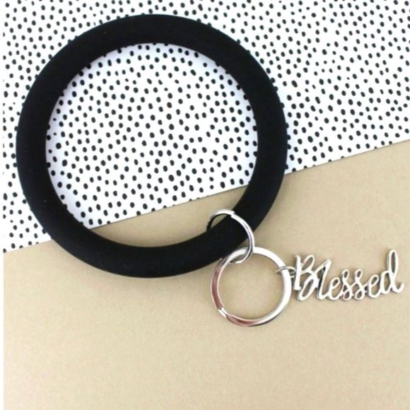 Blessed Silicone Bangle Keychain New - Picture 1 of 1